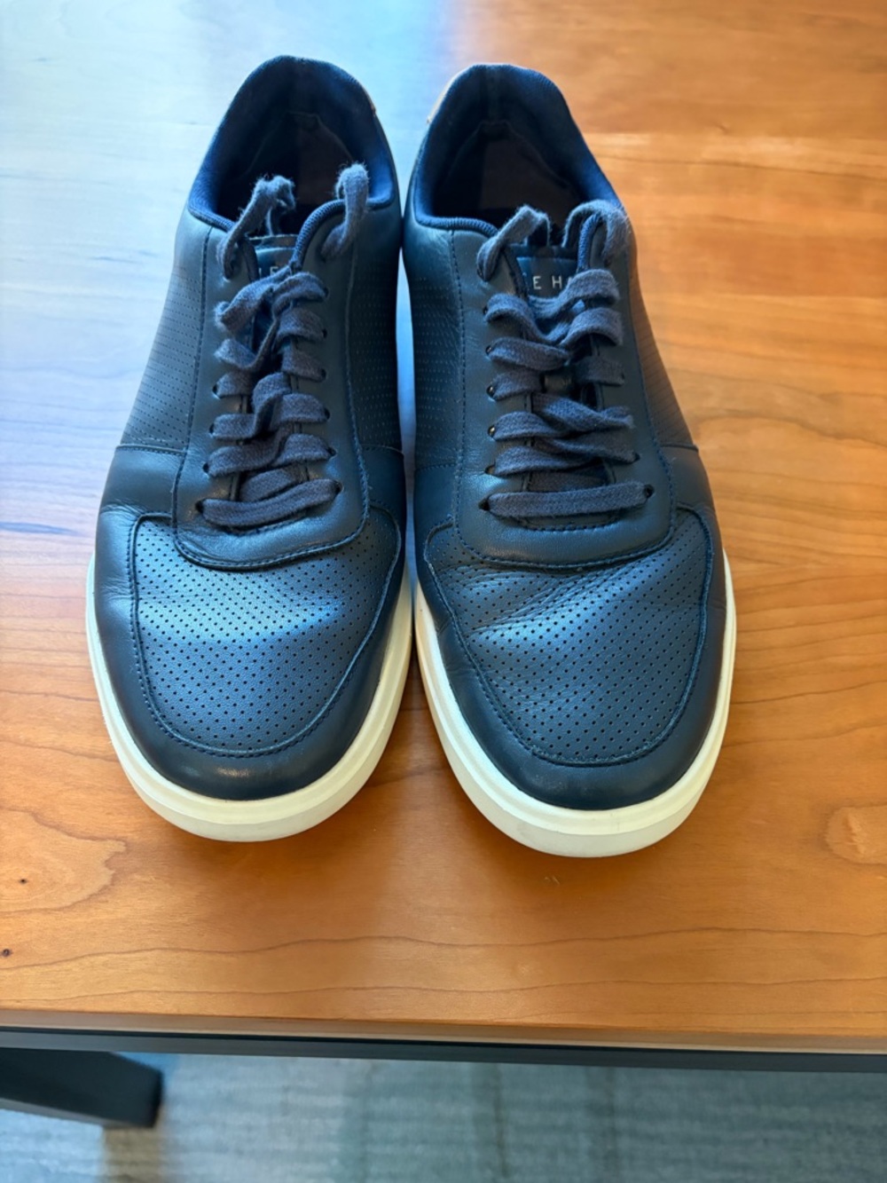 Cole Haan Men's Navy Leather Casual Sneakers